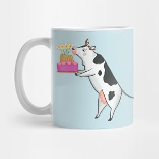 Cow with Cake Mug